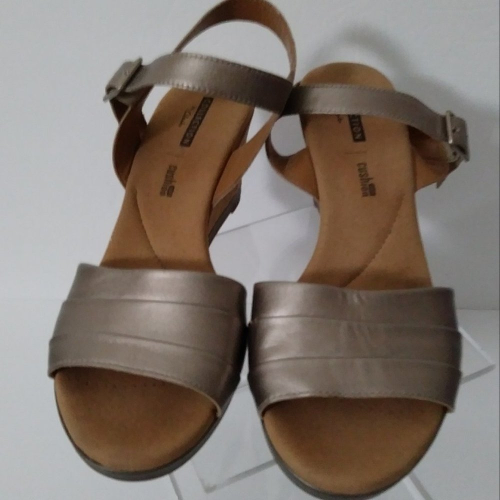 Clarks Strap Wedge Sandals - Picture 14 of 16